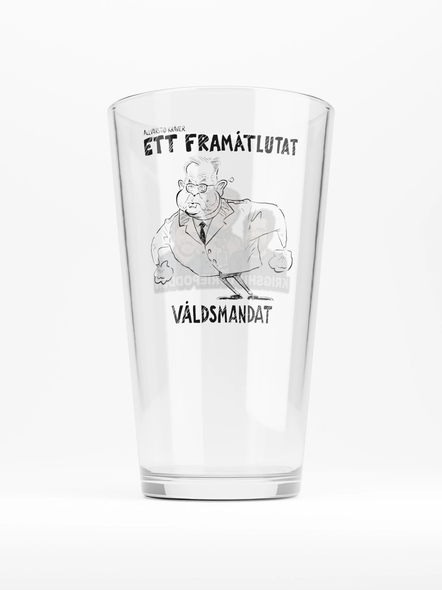 Framåtlutat våldsmandat - Ölglas (signed by @Kluddniklas!) product image (1)