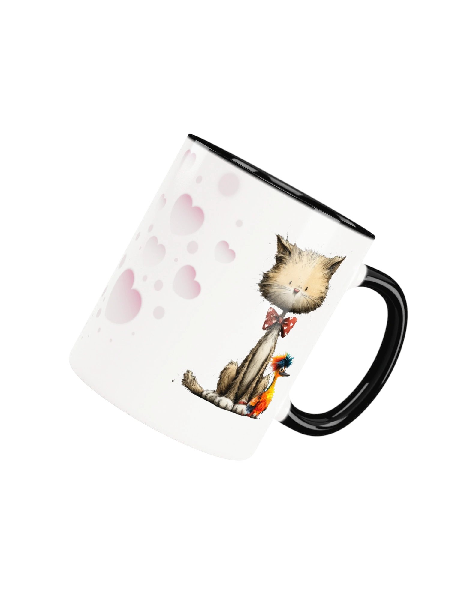 Whimsical Cat & Bird Accent Mug product image (25)