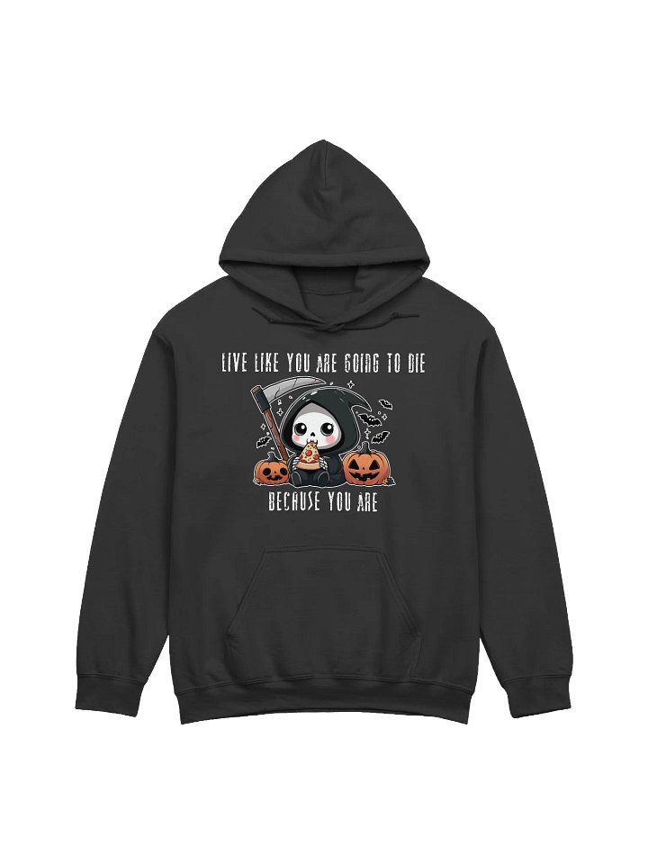 Grim Pizza Party Unisex Hoodie - Dark Colors product image (4)