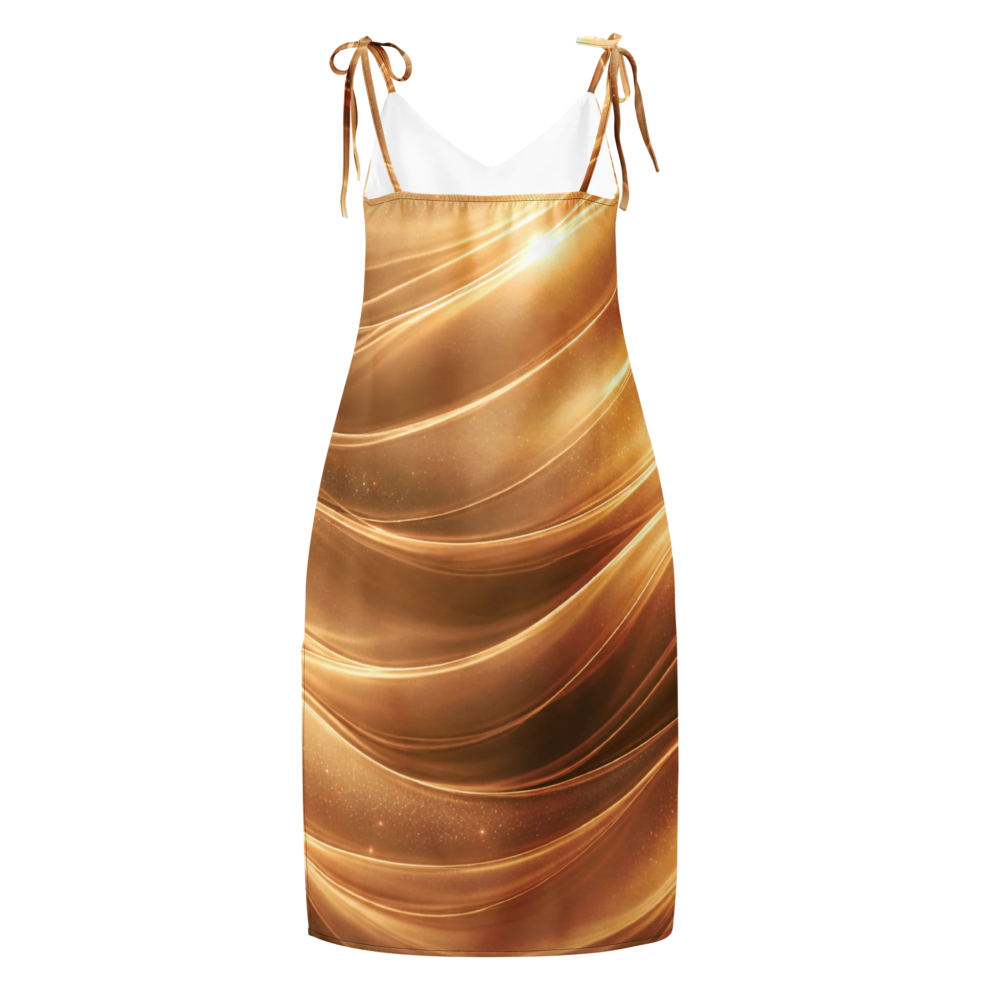 LetshyGo Gold midi dress with a front side slit product image (2)