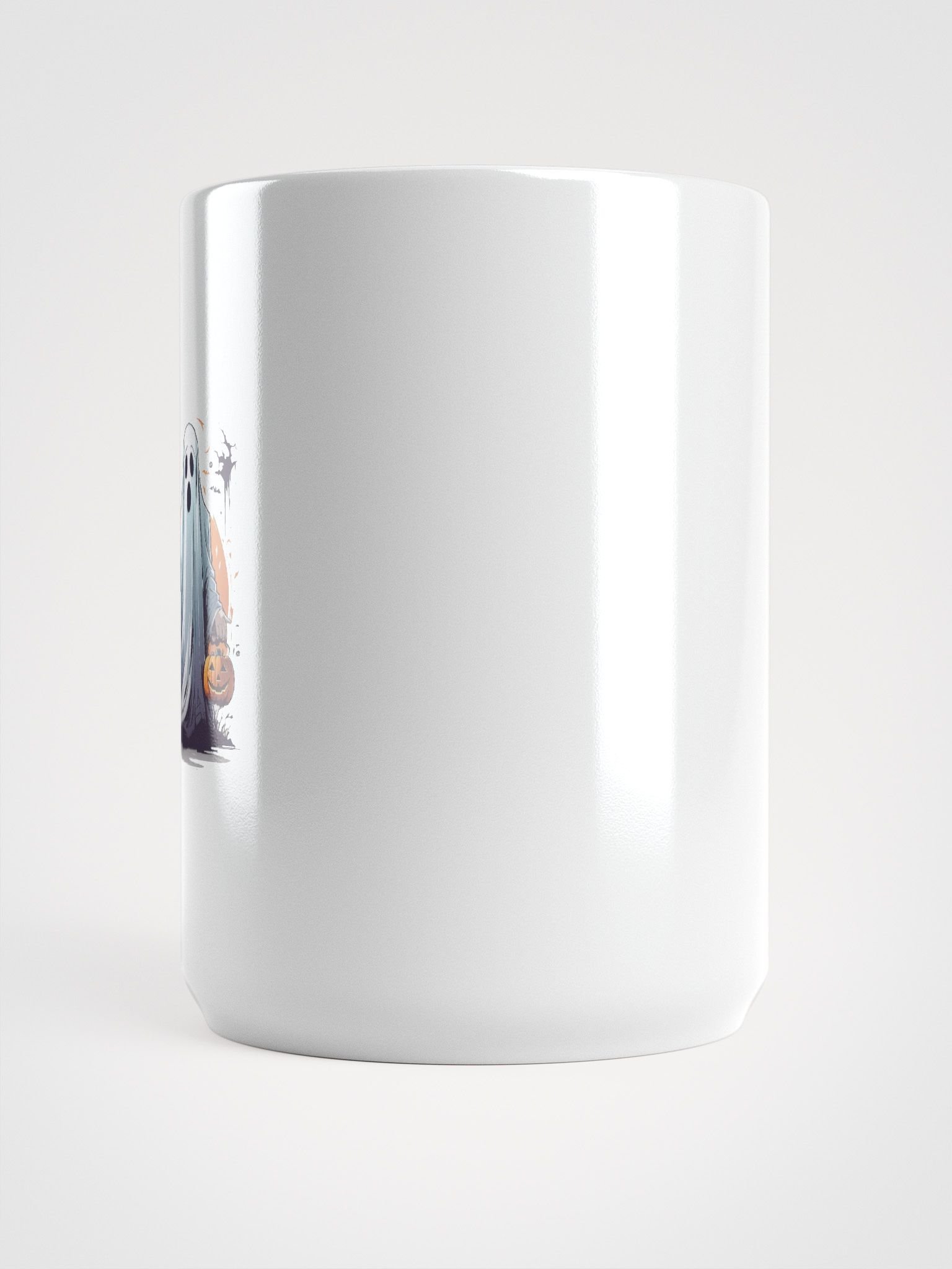 Spooky Ghost Coffee Mug – Halloween Ghost with Pumpkin Trick-or-Treat Cup product image (6)