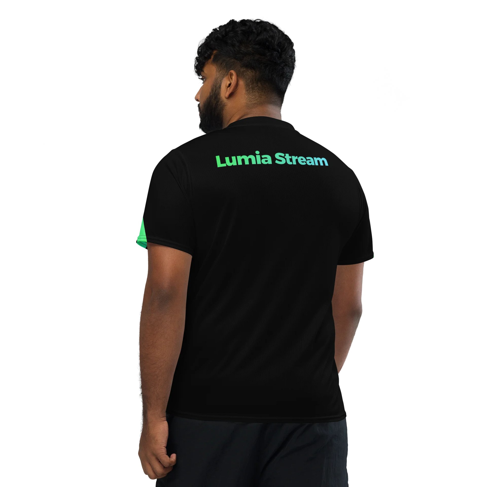Lumia Stream Sports Jersey Green Black product image (3)