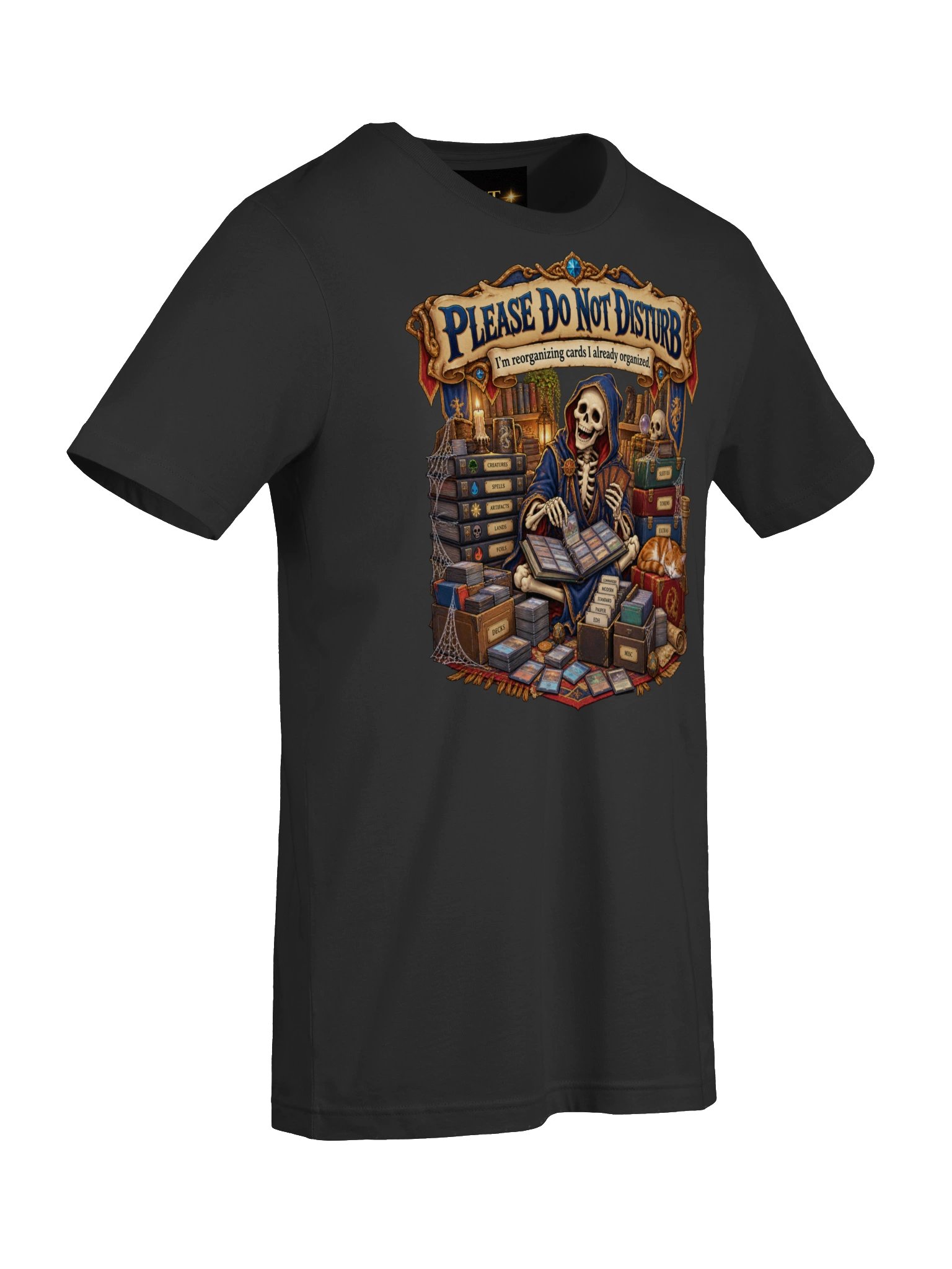 Please Do Not Disturb Card Reorg Skeleton Tee product image (21)