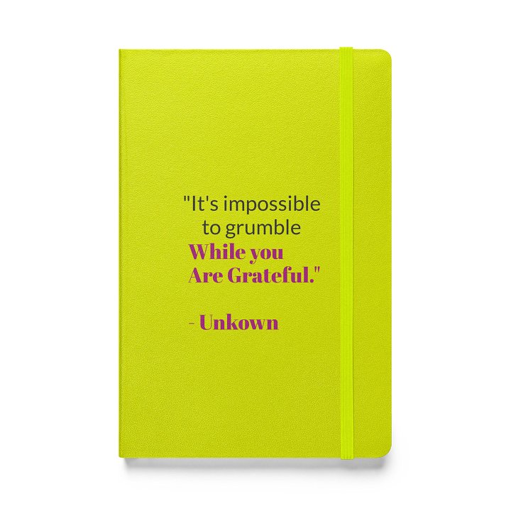 Gratitude Quote - Hardcover Bound Notebook product image (1)