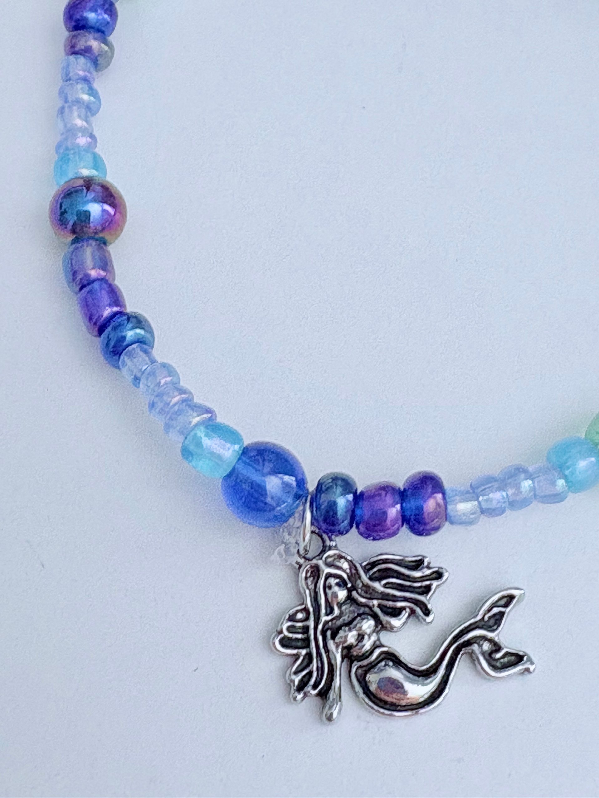 MFD-00066 | Handmade 7.5" Mermaid Charm Bracelet | Coastal Charm Jewelry by Monique Faella Designs™ product image (3)