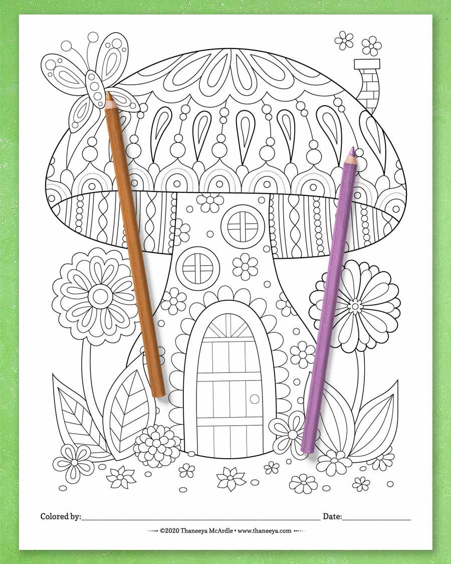 Whimsical Worlds Coloring Pages product image (7)