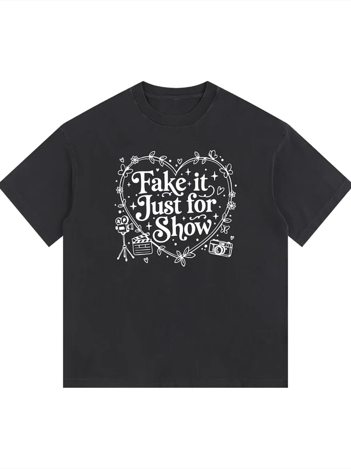 Fake It - Vintage Washed Oversized Cotton T-Shirt product image (1)