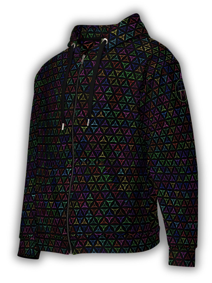 "Prism Bloom" Zip Hoodie product image (1)