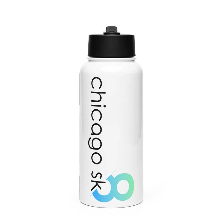 Stainless Steel Water Bottle with Straw product image (1)