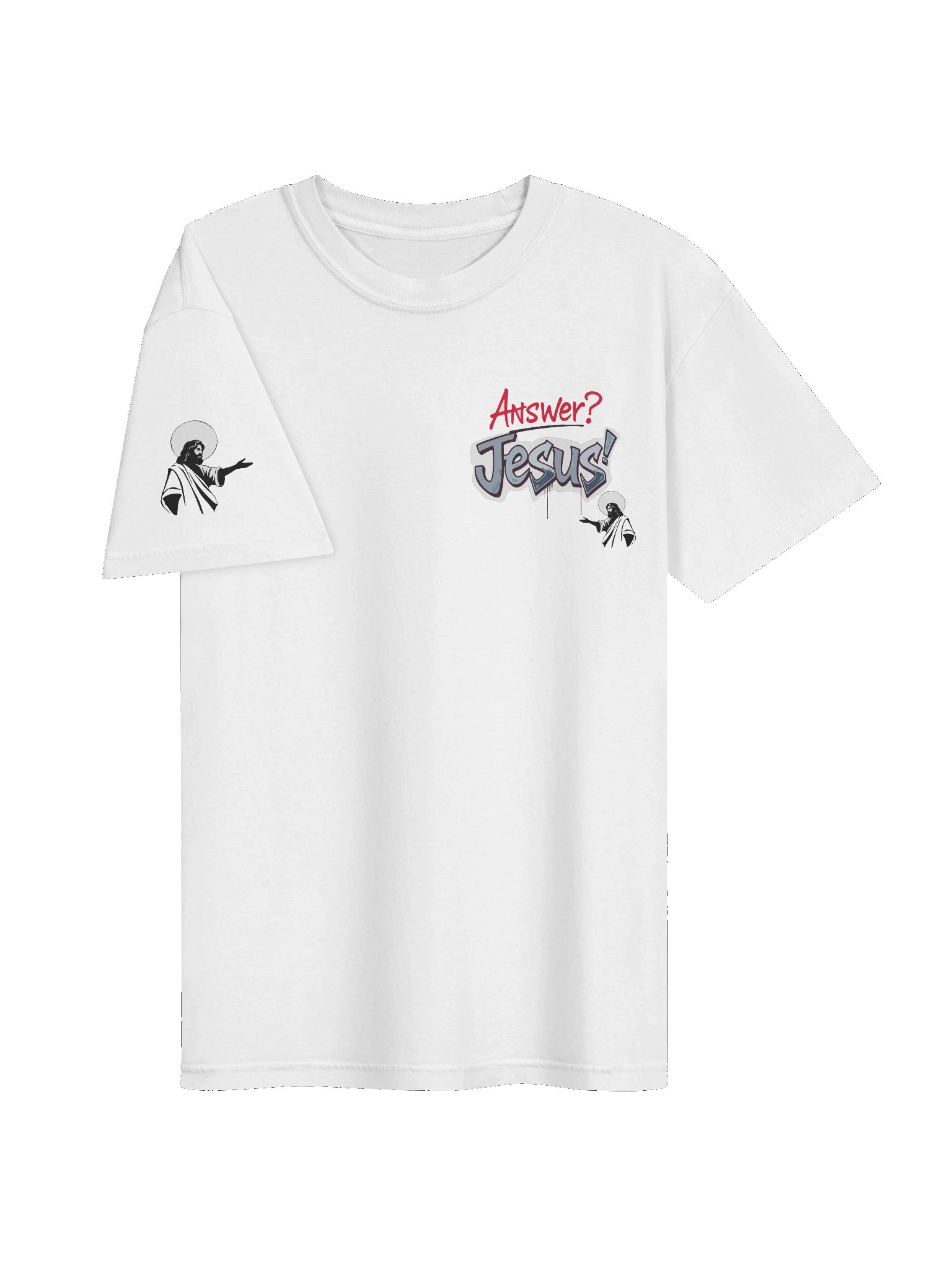 Jesus is the Answer Faith Statement T-shirt product image (4)