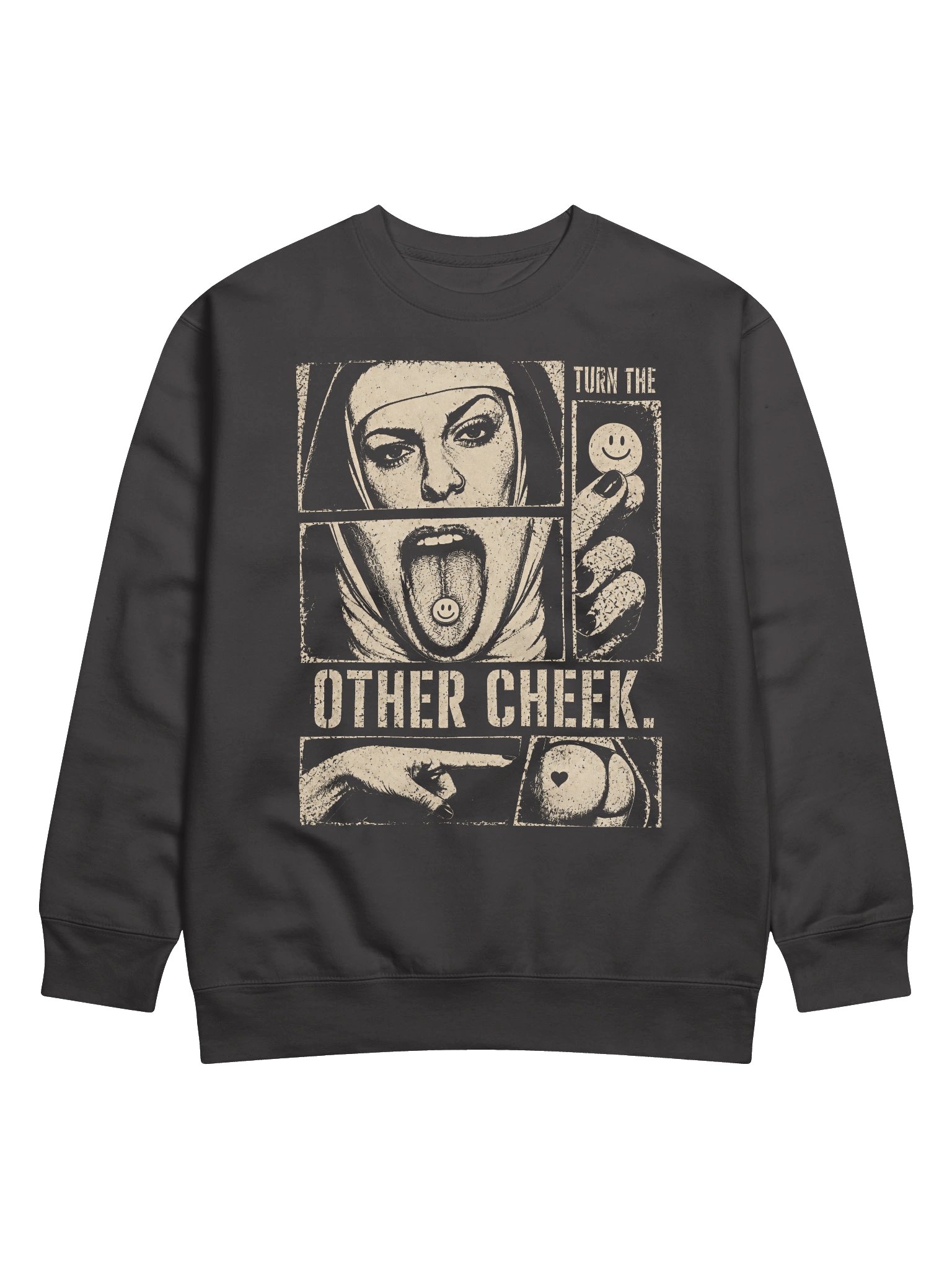 Turn the other cheek premium sweatshirt product image (1)