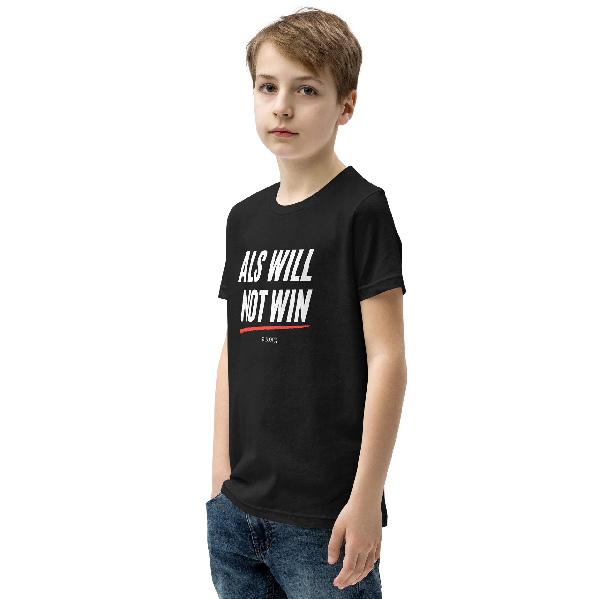 ALS Will Not Win Youth T-Shirt product image (7)