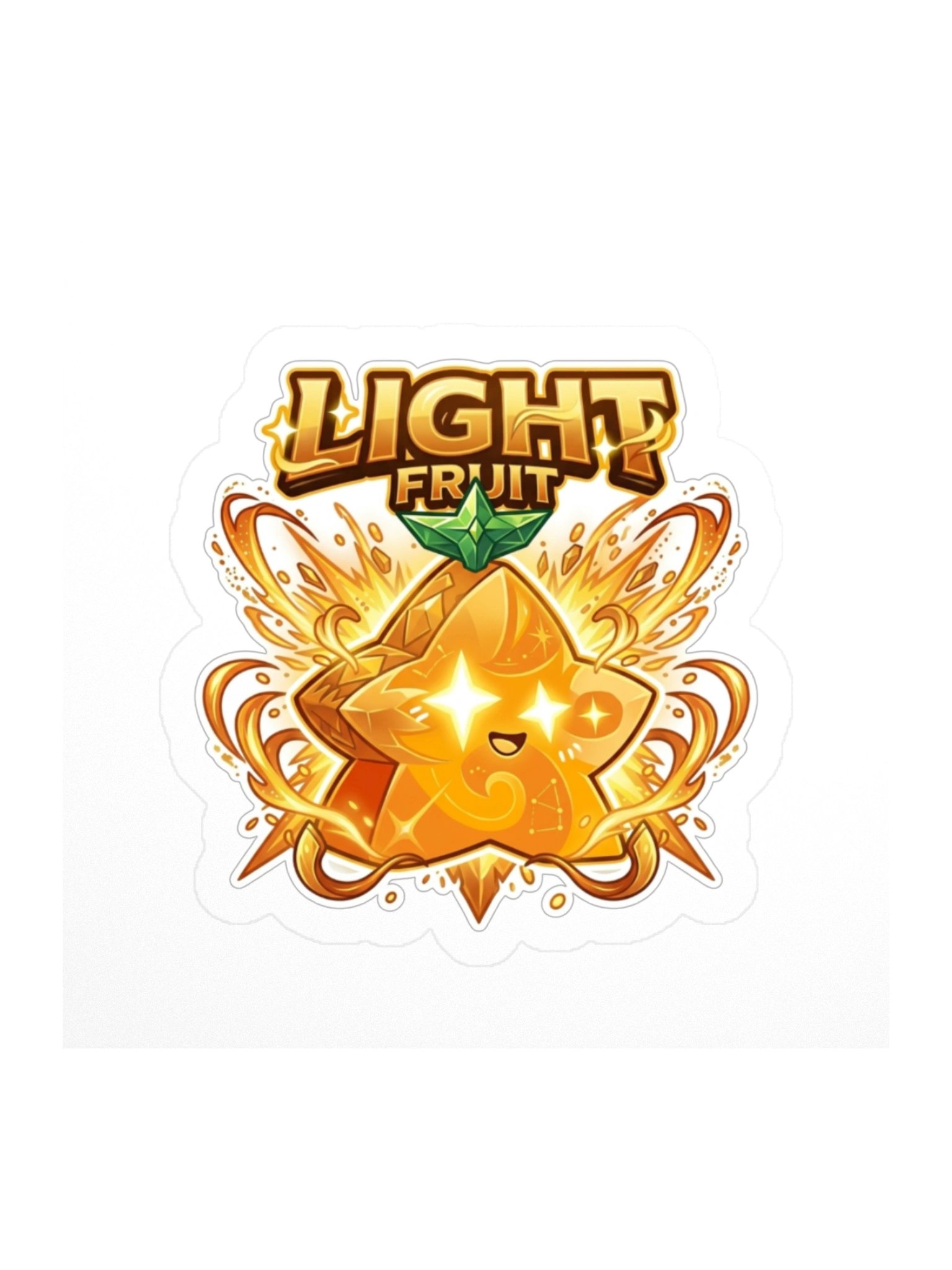 Light Fruit Sticker 3x3" Blox Fruits Gamer Gift For Kids product image (1)