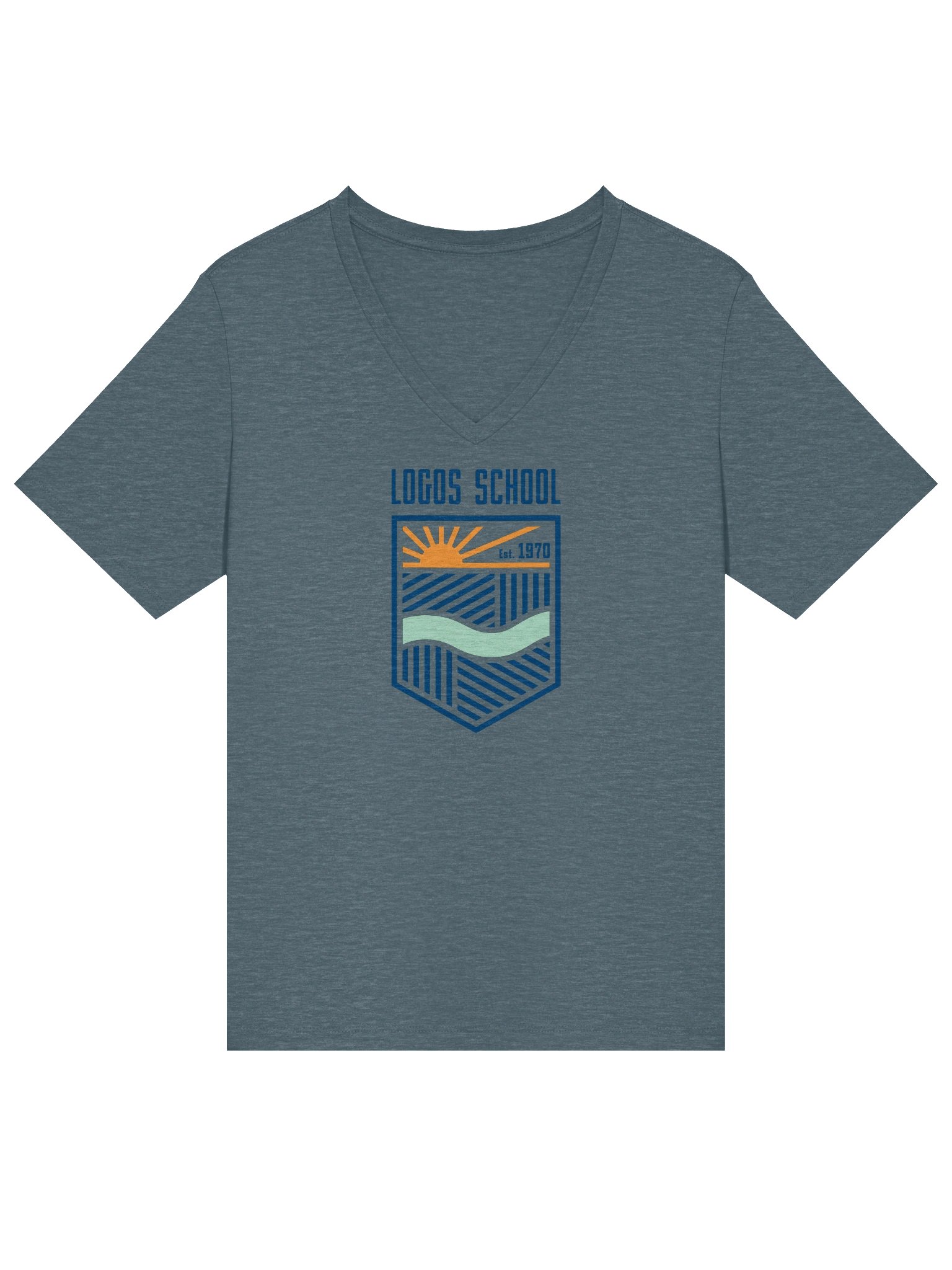 Logos School Crest Tee (women's fit) - Bella + Canvas product image (1)