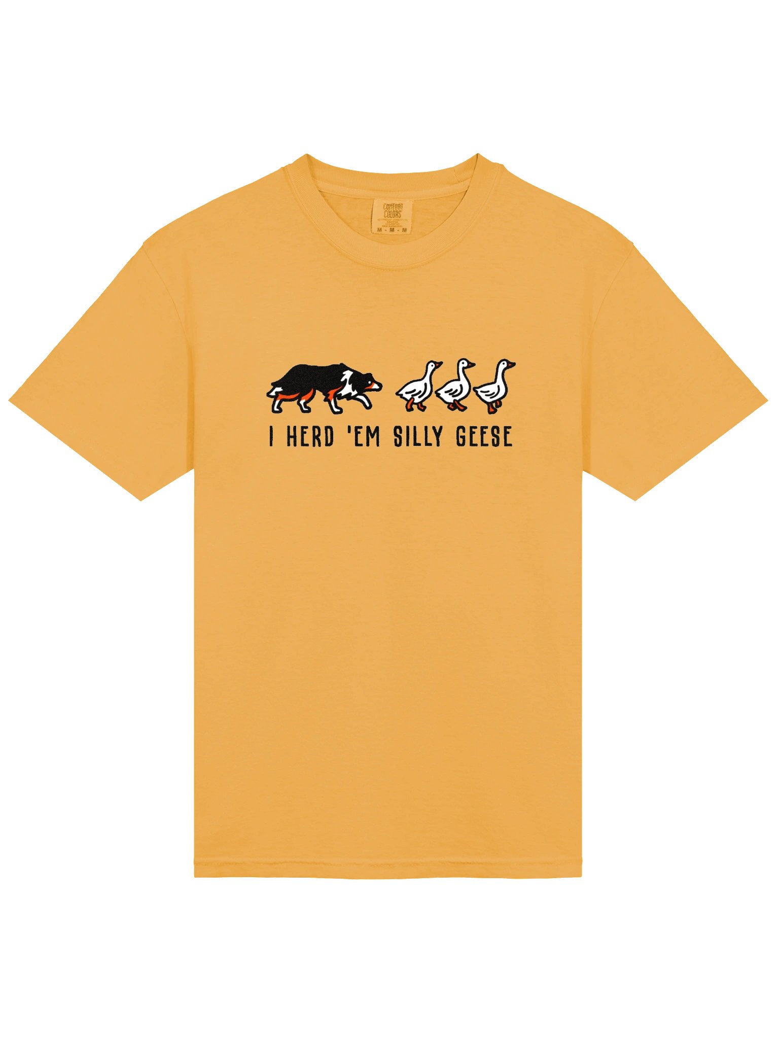 I Herd 'Em Silly Geese T-Shirt(Embroidered) of a Border Collie(Tricolor) product image (6)