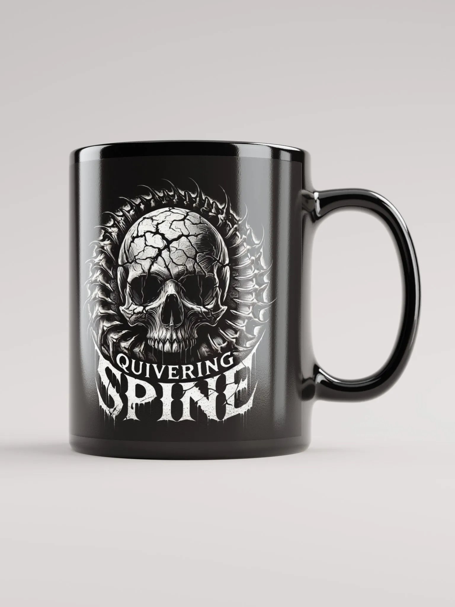 Cracked Skull Quivering Spine Mug product image (1)