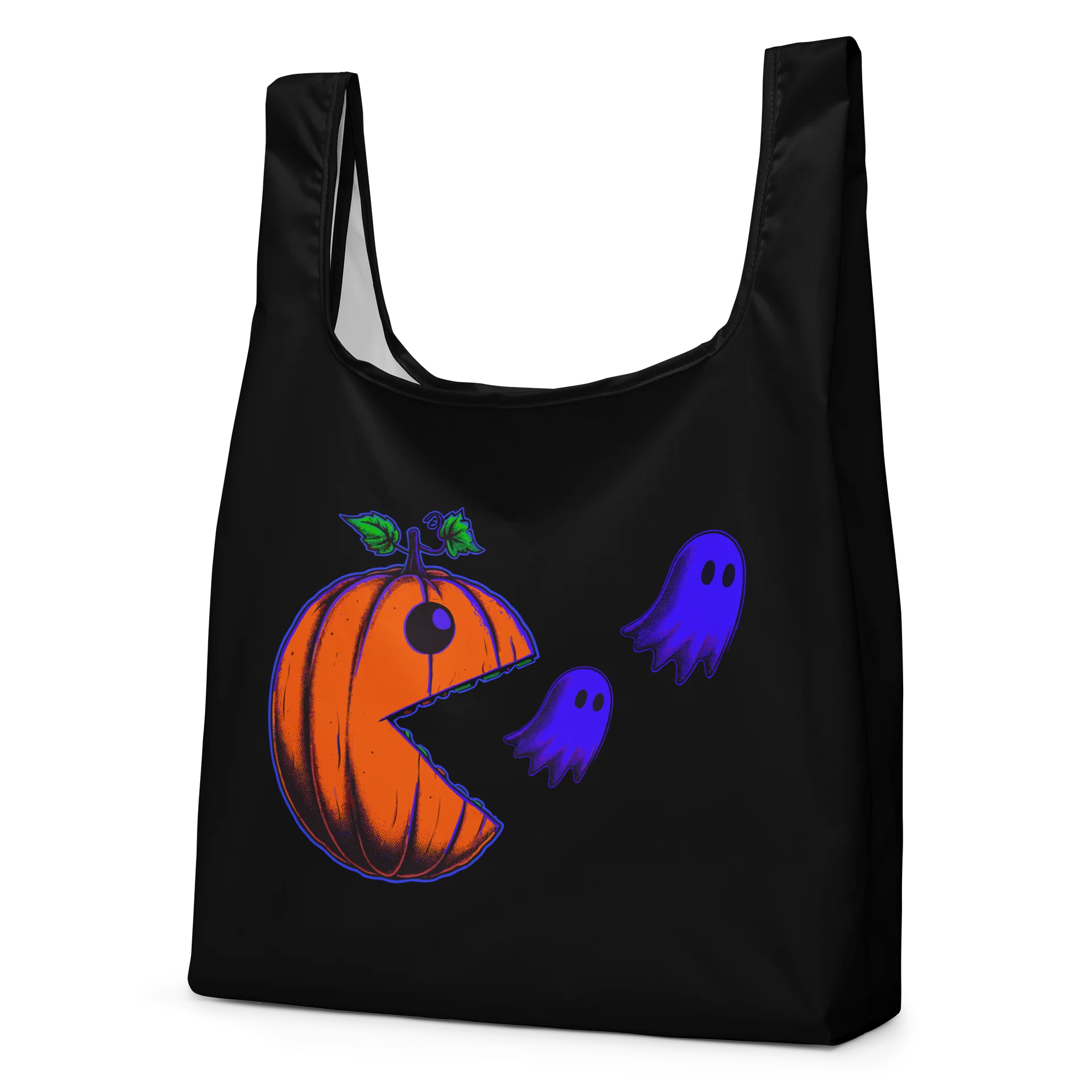 Pac-Pumpkin Ghost Shopping Bag product image (2)