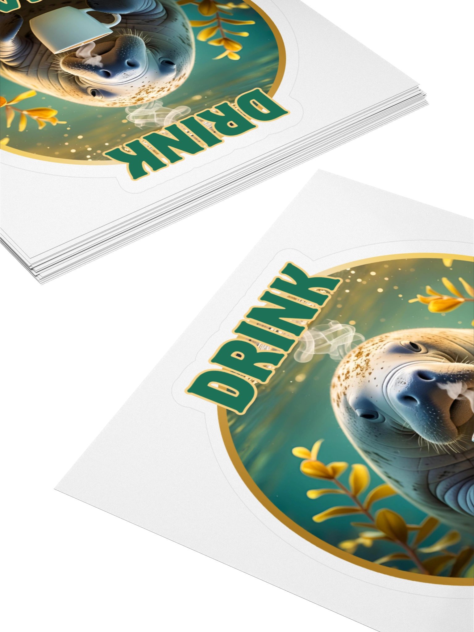 Drink Local Manatee Sticker product image (4)