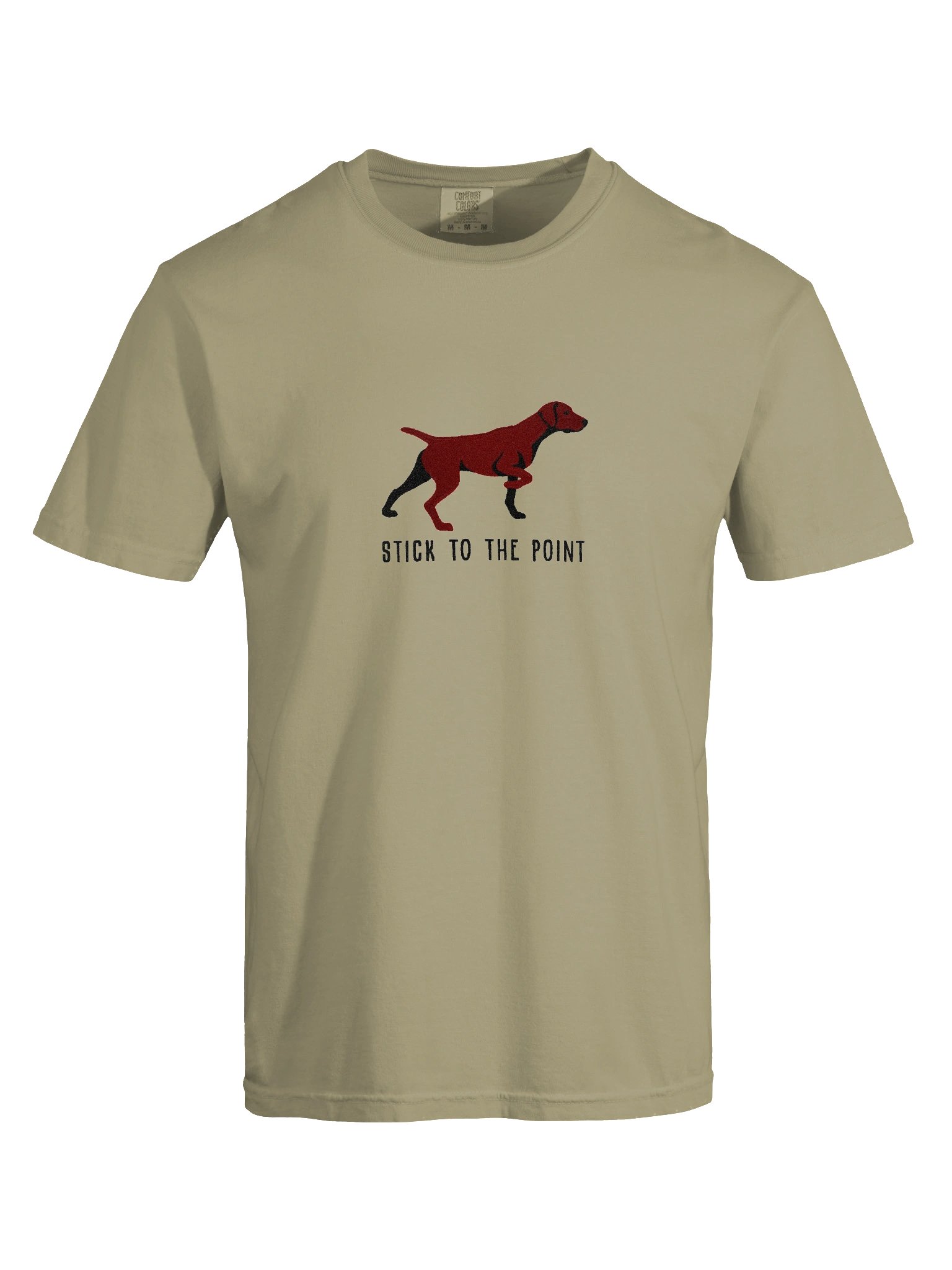 Stick to the Point T-Shirt(Embroidered) of a German Shorthaired Pointer(Liver) product image (10)