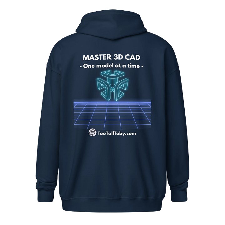 MASTER 3D CAD - TooTallToby Zip up hoodie product image (2)