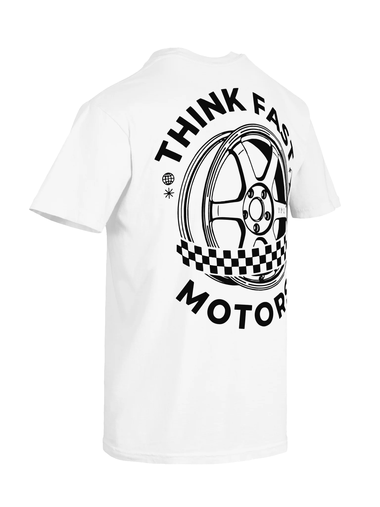 Think Fast Motors Global Tee - White product image (8)