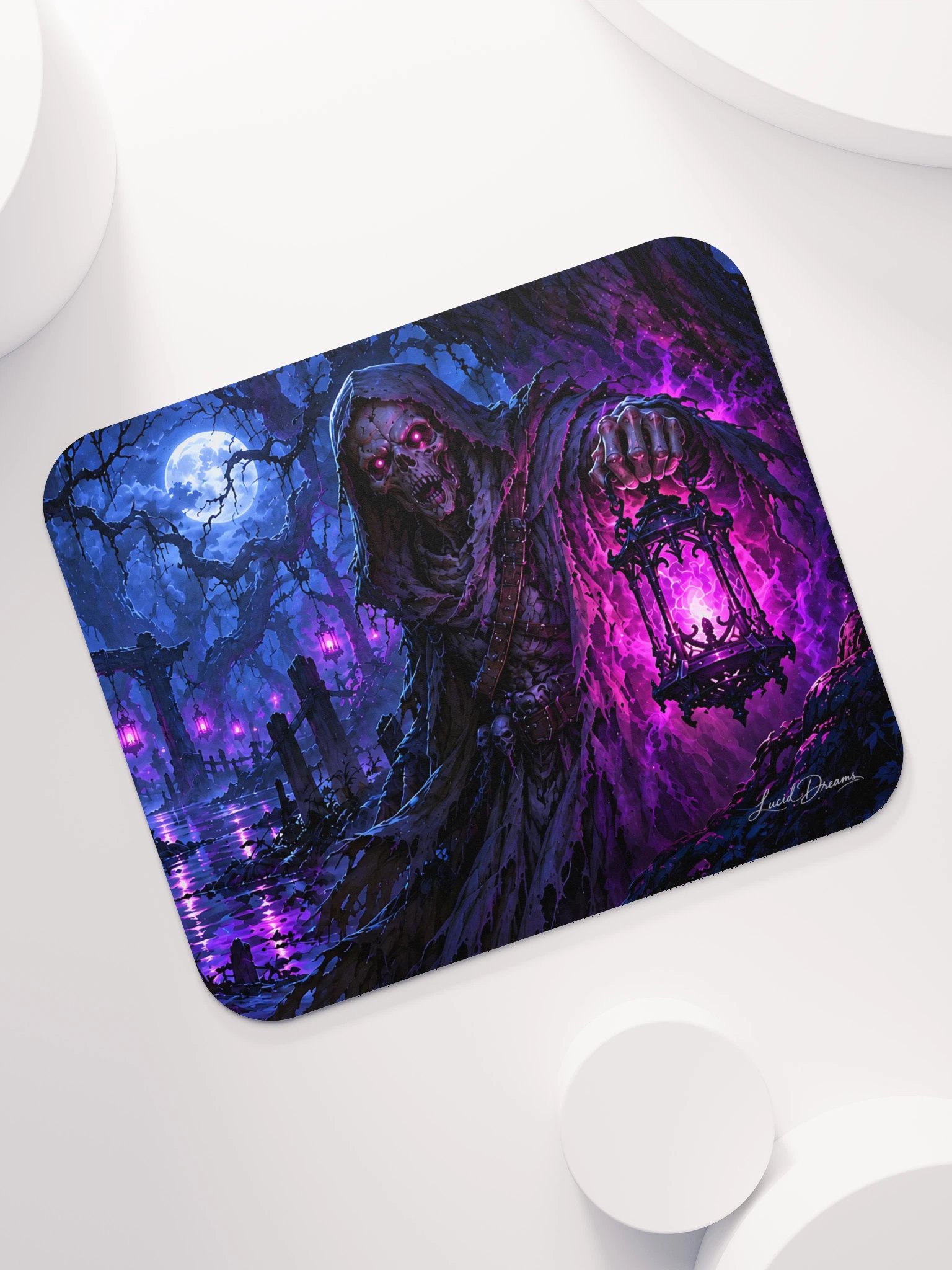 The Lanterns of Hollow Wood Horror Mouse Pad product image (7)