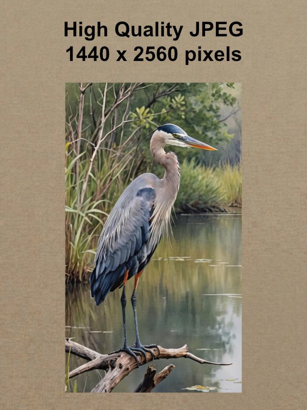 Great Blue Heron Phone Wallpaper product image (2)