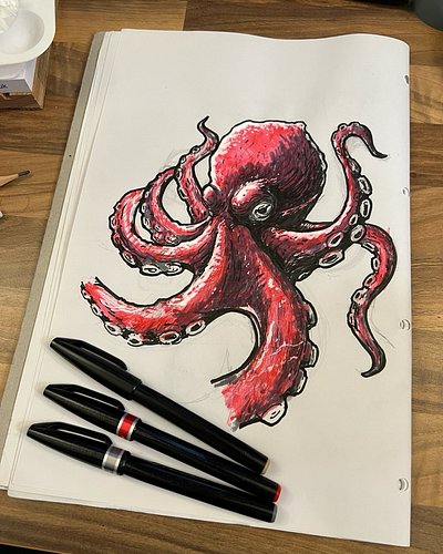 Testing out @penteluk sign art brush pens.