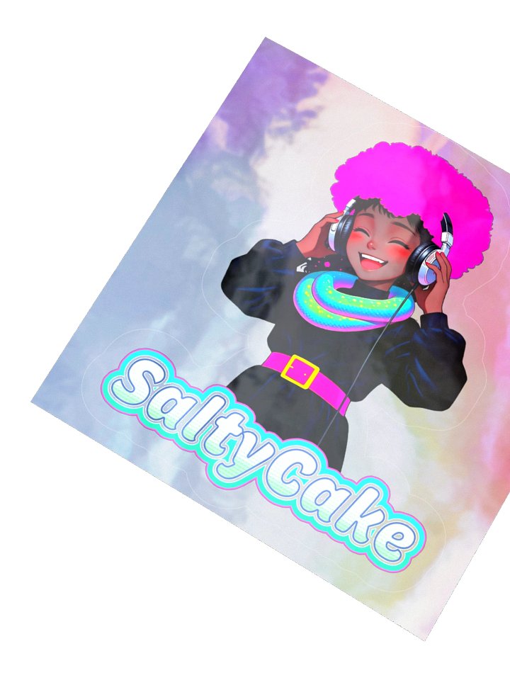 SALTYCAKE RADIO Kiss Cut Holographic Sticker product image (5)