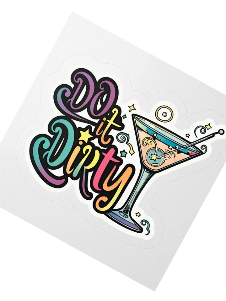Do i{t Dirty Martini Kiss Cut Sticker product image (2)