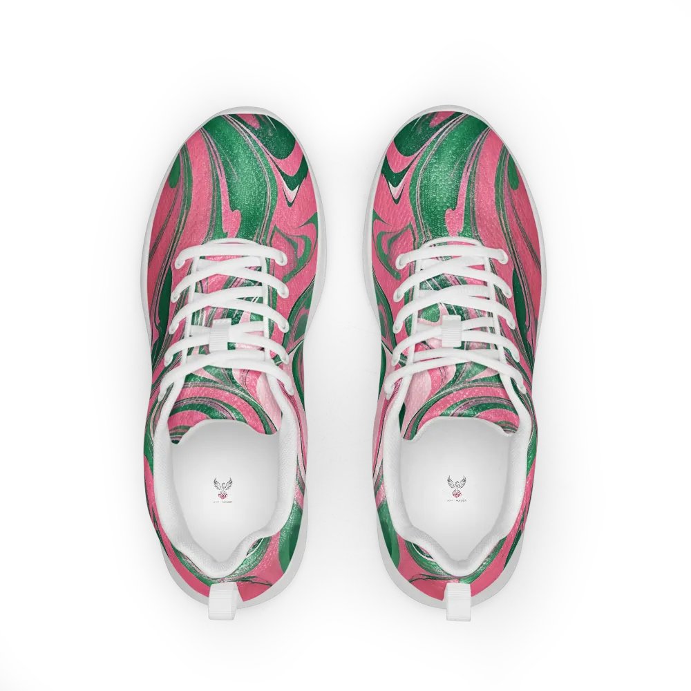 Women's Oh So Pretty Pink & Green Painted Athletic Kicks product image (2)
