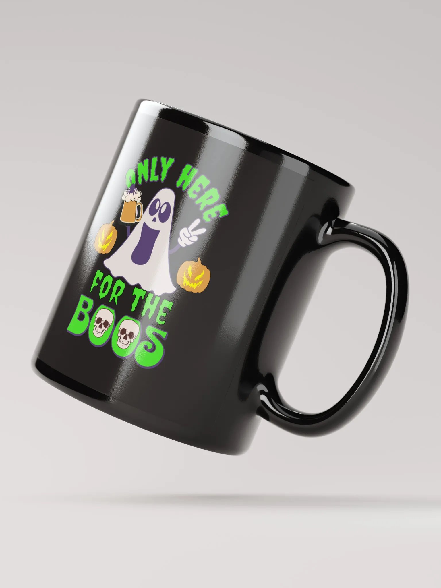 Only Here For The Boos Black Mug product image (2)