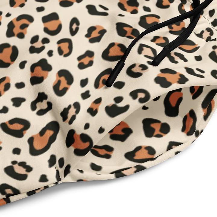 Bold Brown Leopard Skin Print Wide-Leg Joggers product image (2)