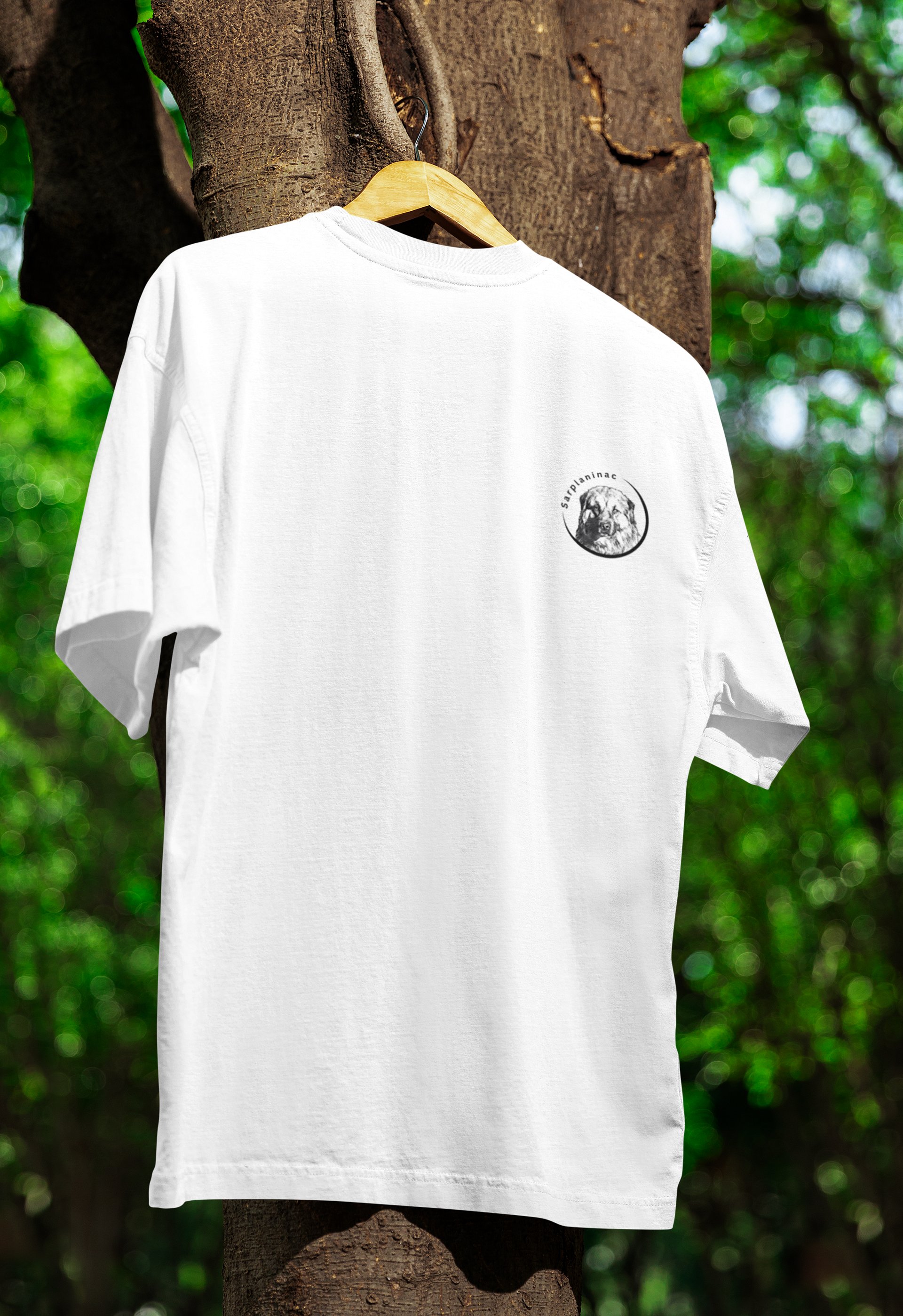 Sarplaninac Dog Portrait Tee | Monochromatic Breed Art product image (1)