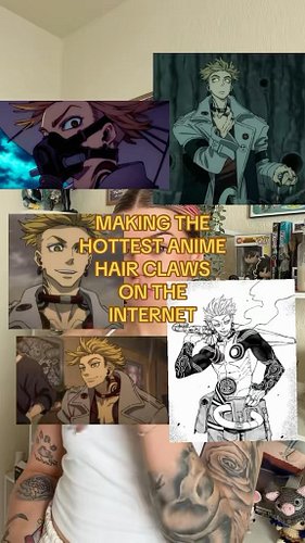 Taking the hottest anime man and making the hottest hair claw 🫪🫱🏻‍🫲🏼🥹

I loveeee Enjin and making his cute lil tattoos into a...