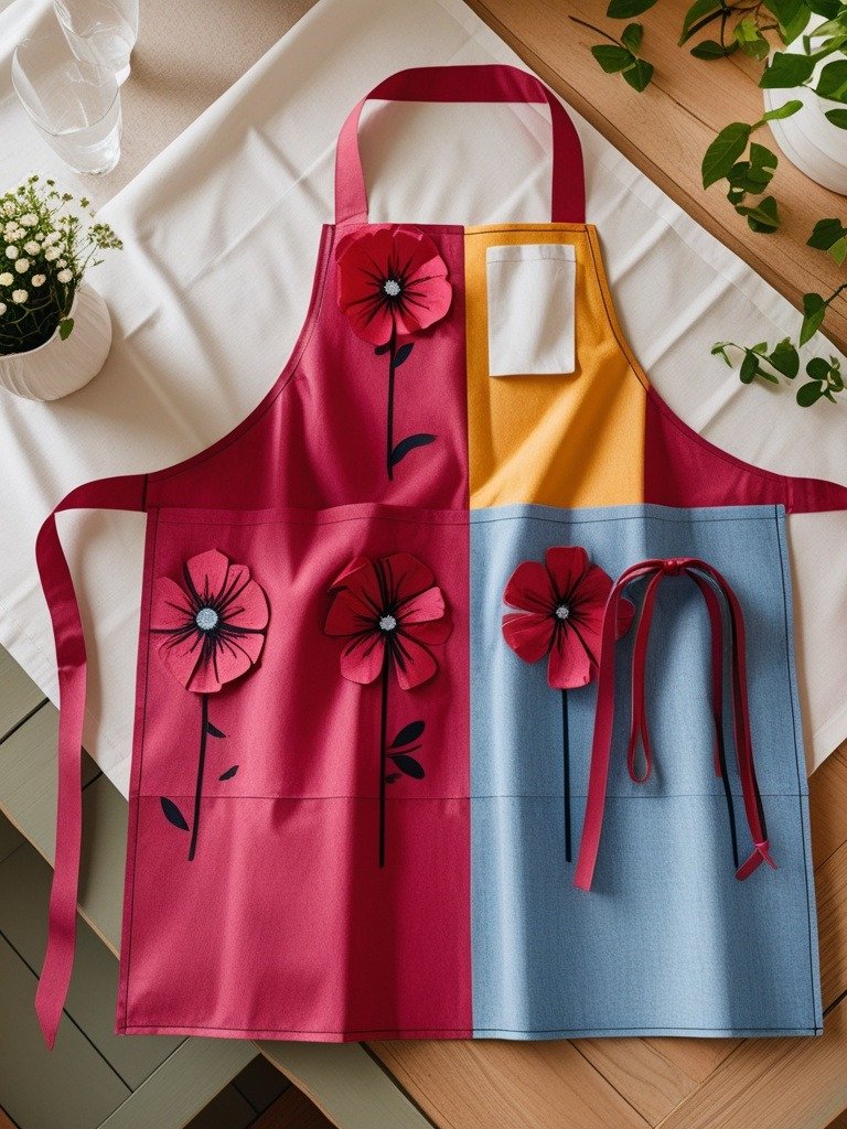 Classic Kitchen Apron Sewing Pattern PDF product image (6)