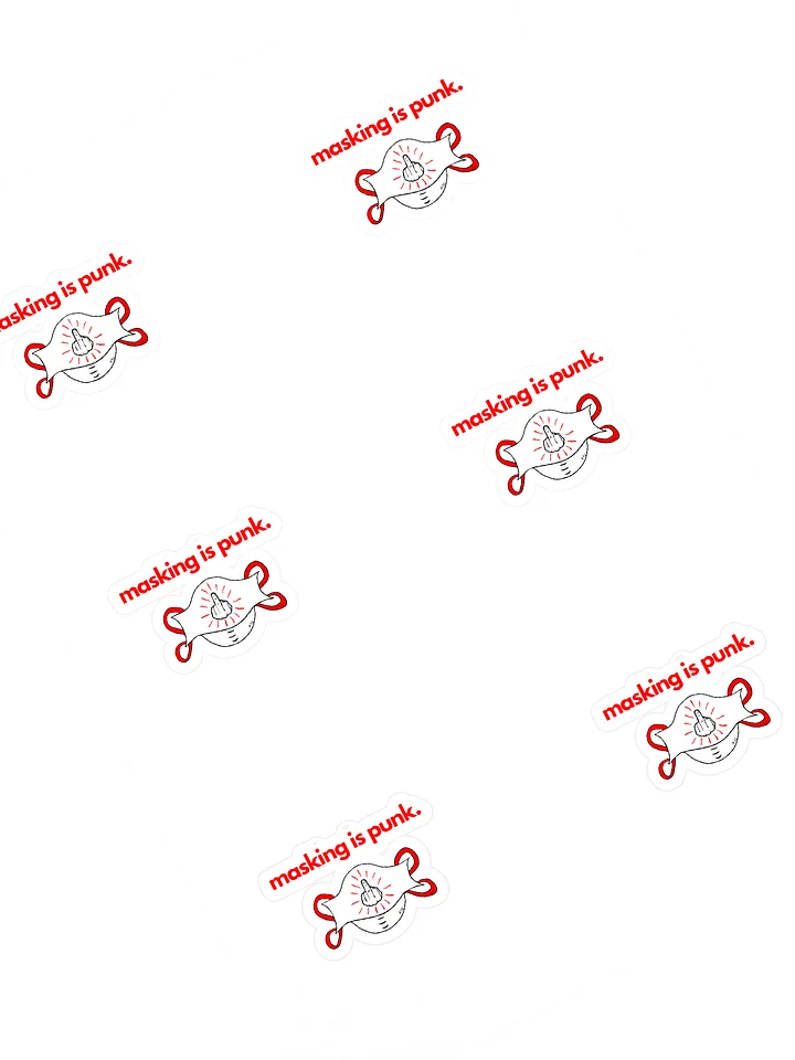 Masking Is Punk sticker 6 pack product image (1)