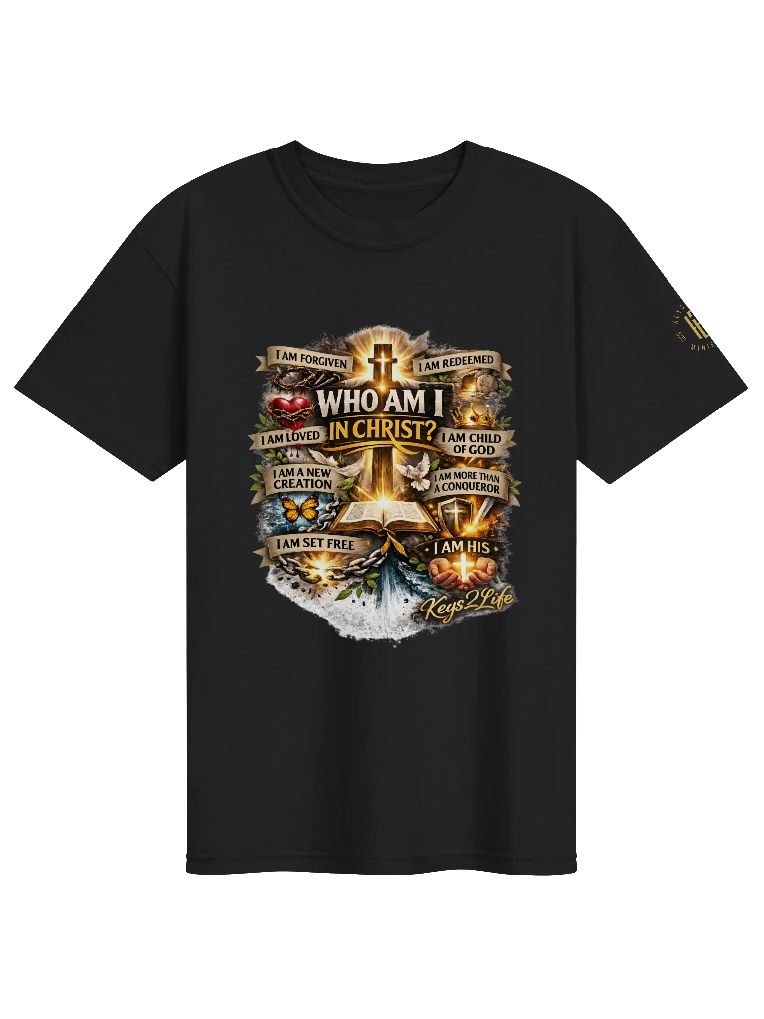 Who Am I in Christ Christian Tee product image (2)