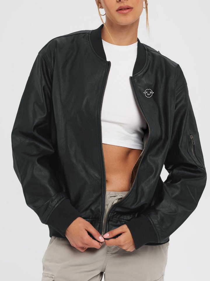 WOMEN - LEATHER BOMBER JACKET product image (1)