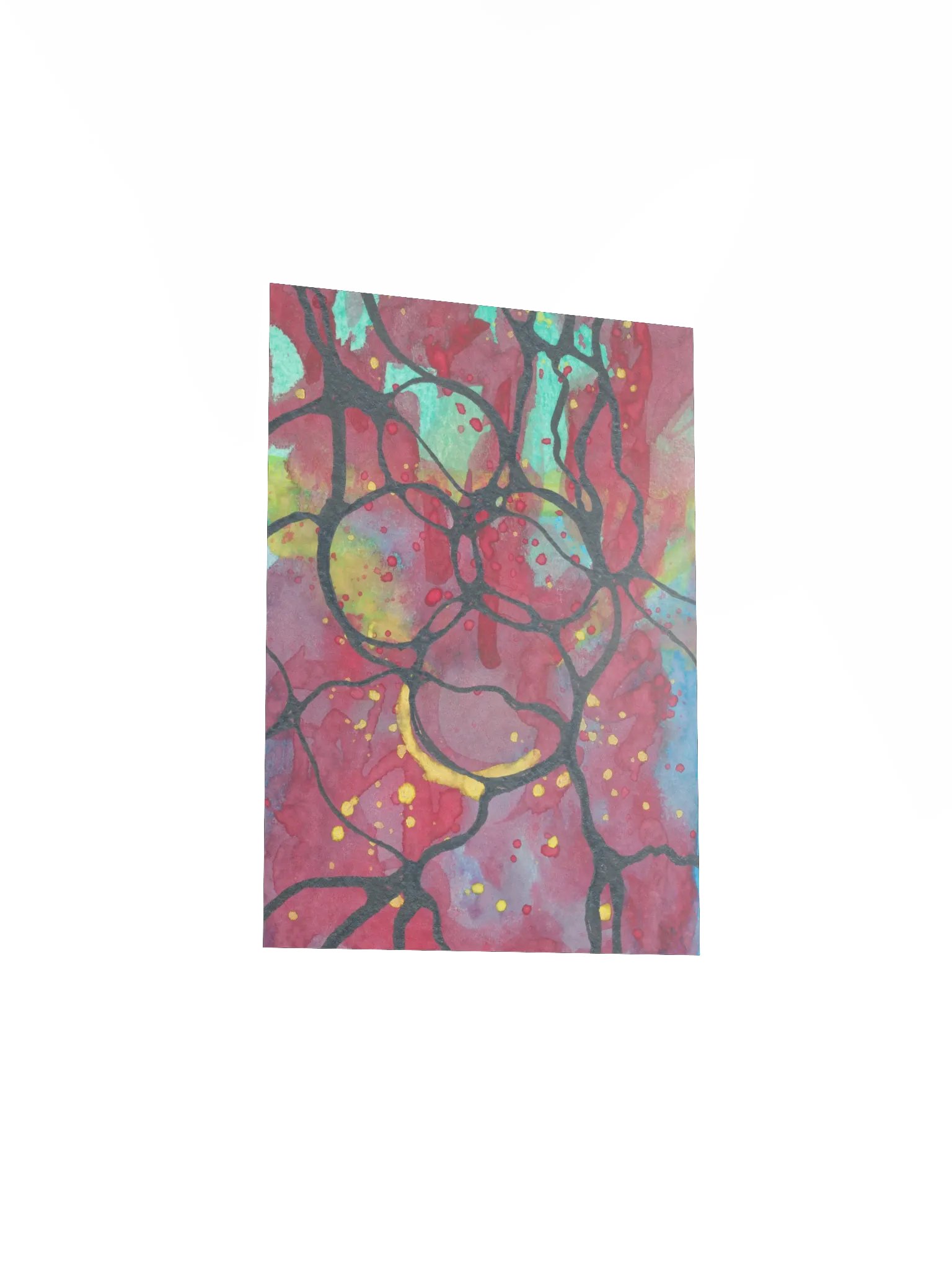 Abstract Ink & Watercolor Print product image (3)
