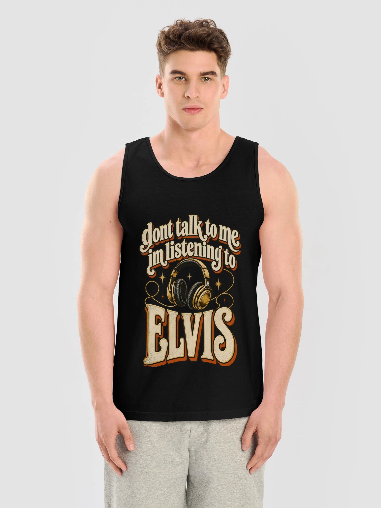 Don’t Talk to Me, I’m Listening to Elvis Tank product image (3)