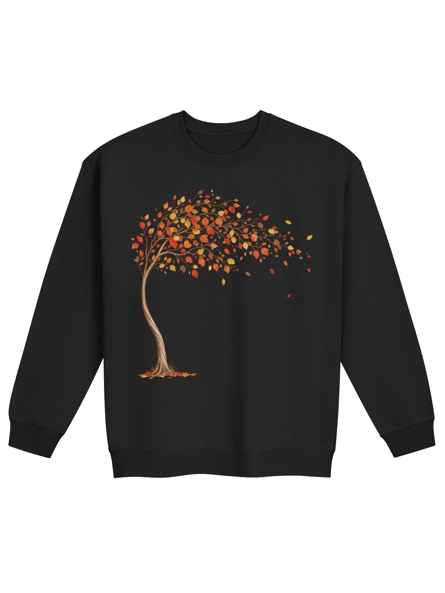 Autumn Leaves Sweatshirt – Cozy Fall Vibes Crewneck & Rustic Nature Apparel product image (1)