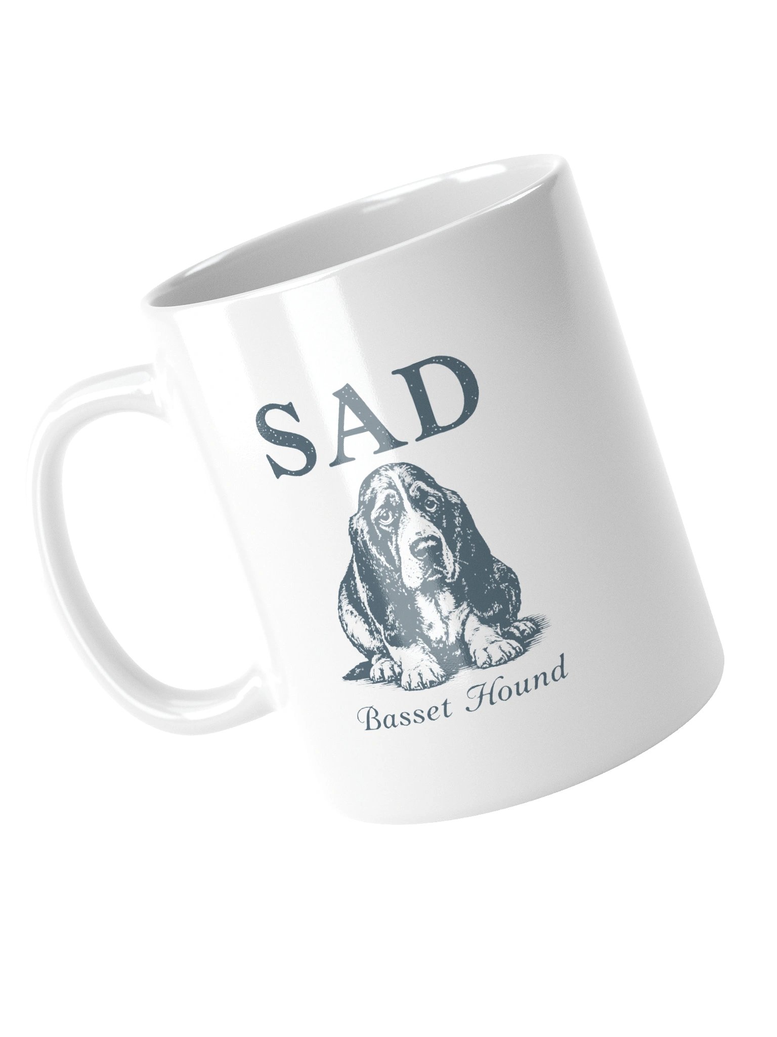 Sad Basset Hound Ceramic Mug product image (4)
