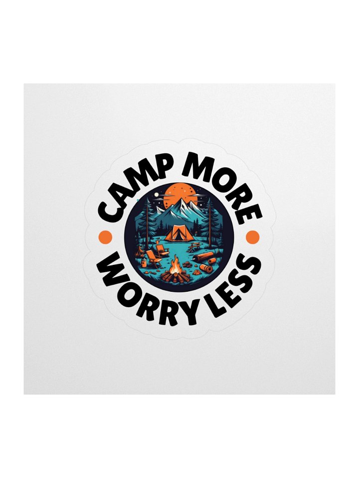 Camp More Worry Less Sticker product image (2)