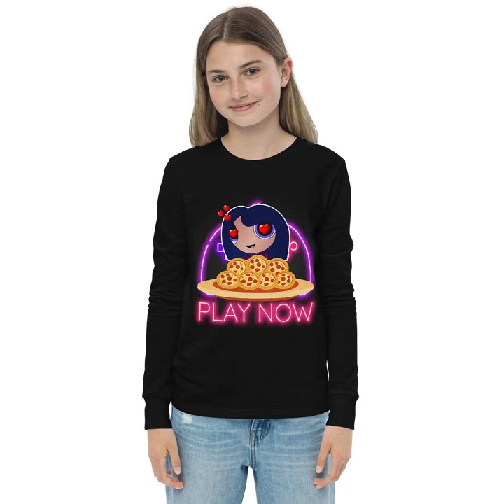 Youth Pizza Gamer Long Sleeve Top product image (2)