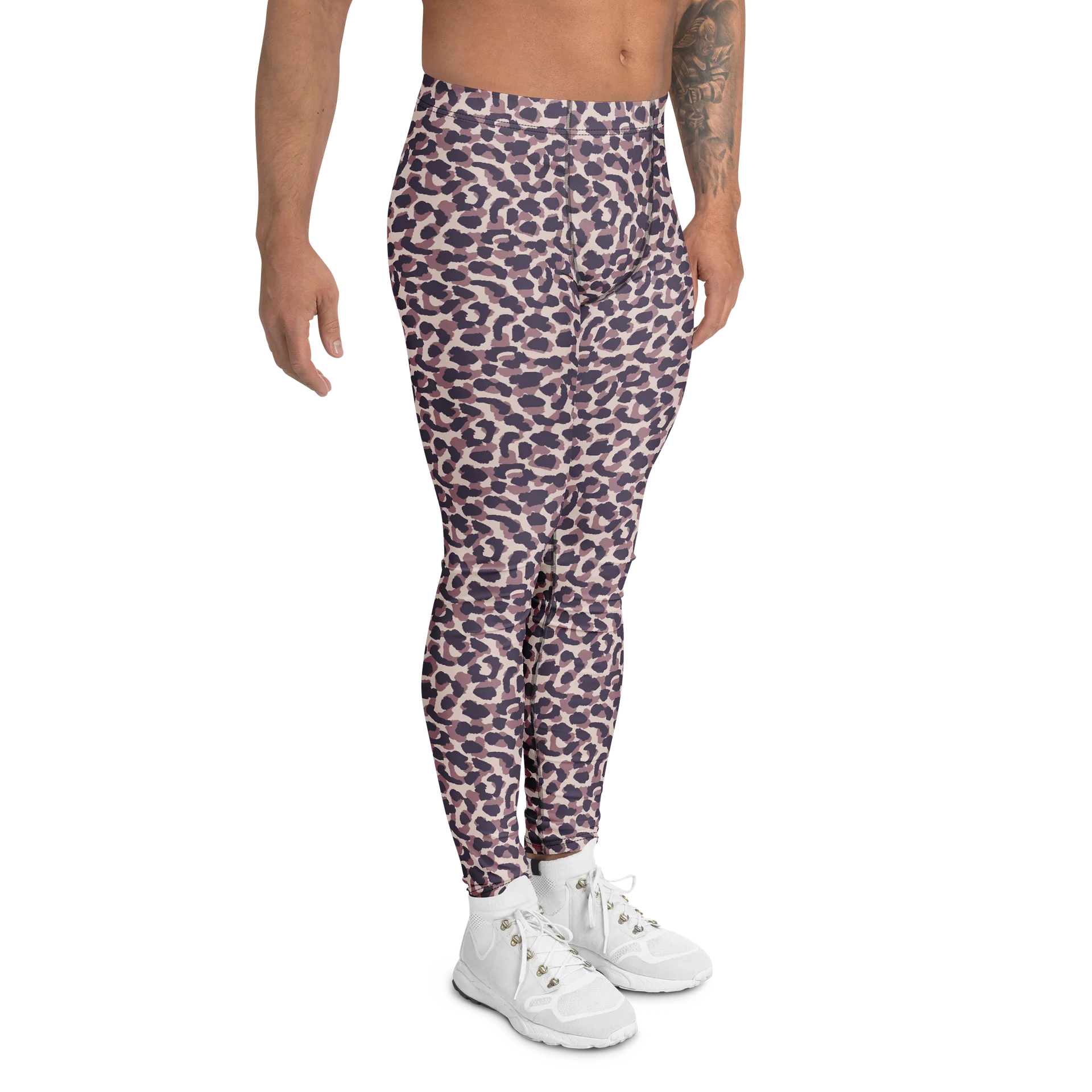 Comfortable Men's Leggings Bold Leopard Print product image (3)