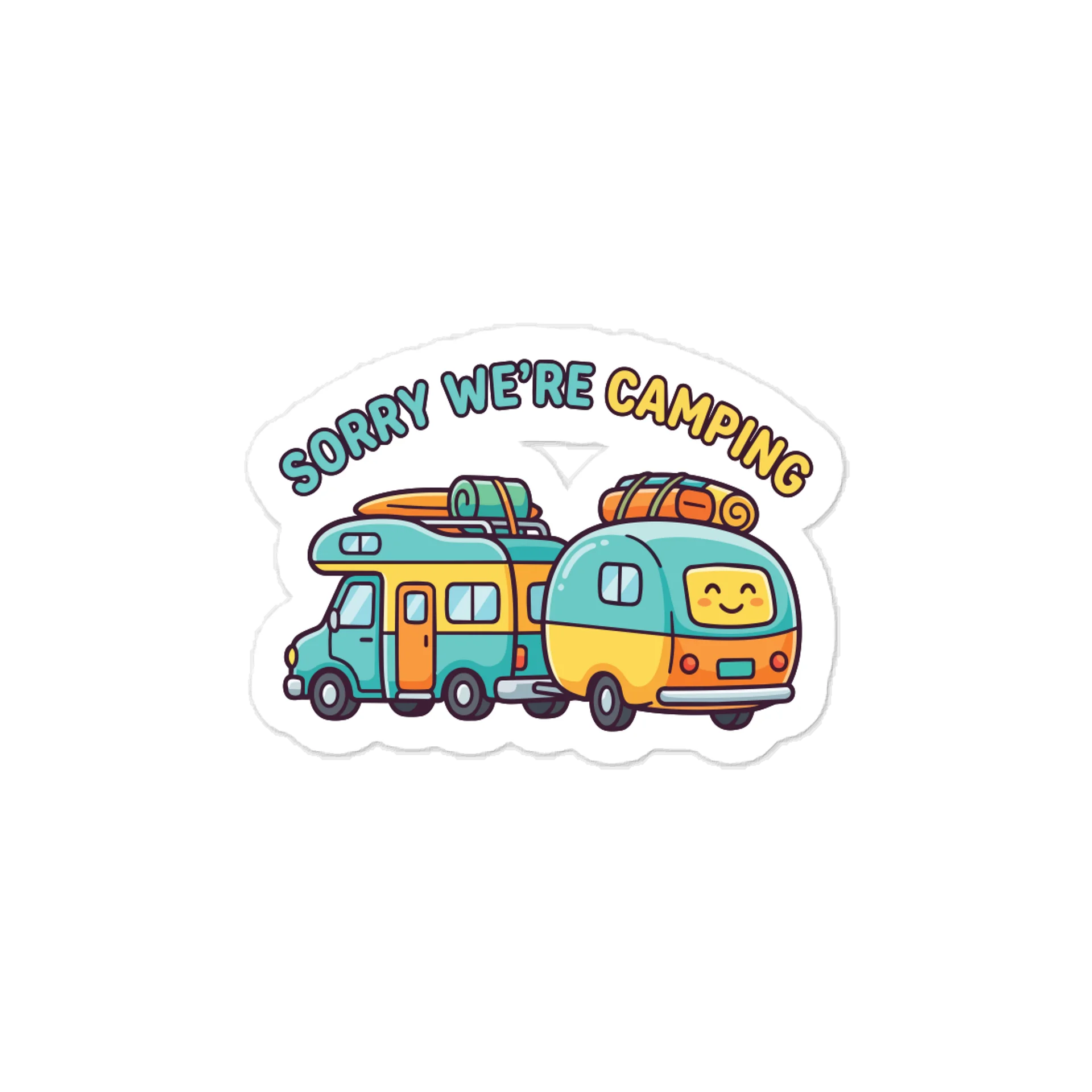 Sorry We're Camping Sticker product image (1)