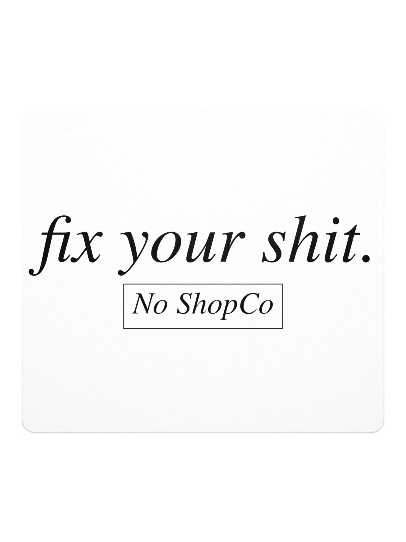 No ShopCo Gaming Mouse Pad - Black on White product image (2)