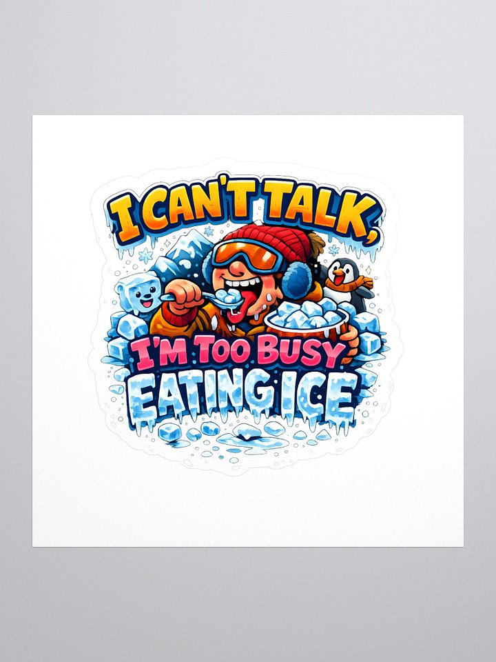 Eating Ice Sticker product image (1)