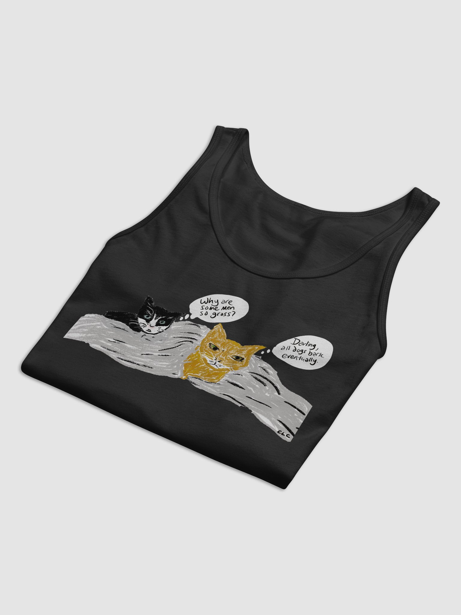 Kitties Thoughts on Men tank product image (29)